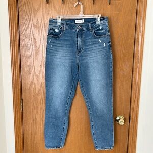 Abercrombie and Fitch super Skinny Ankle Straight High Rise